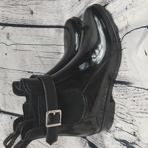 Marc Fisher Women's Black Rain Booties